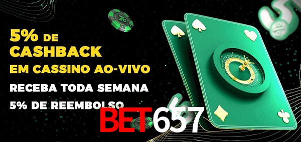 Promoções do cassino ao Vivo bet657